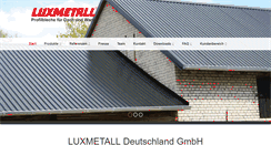 Desktop Screenshot of luxmetall.de