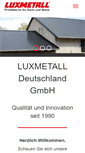 Mobile Screenshot of luxmetall.de